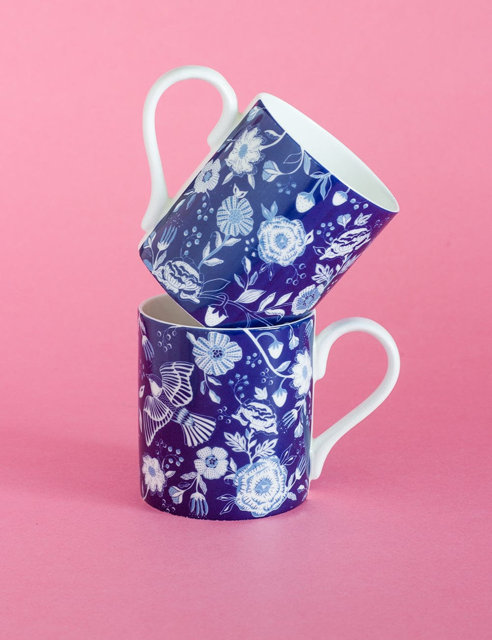 Florentina Fine China Tea Mugs- Set of 2