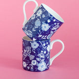 Florentina Fine China Tea Mugs- Set of 2