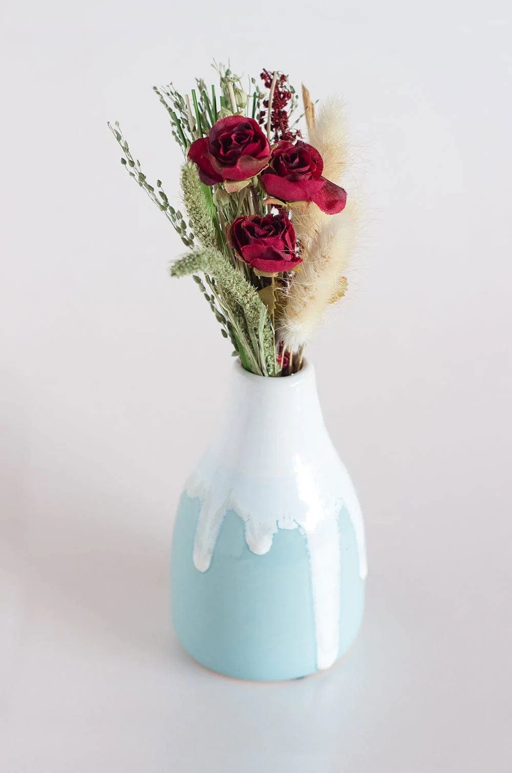 Flower Rose Emerald Bouquet with vase