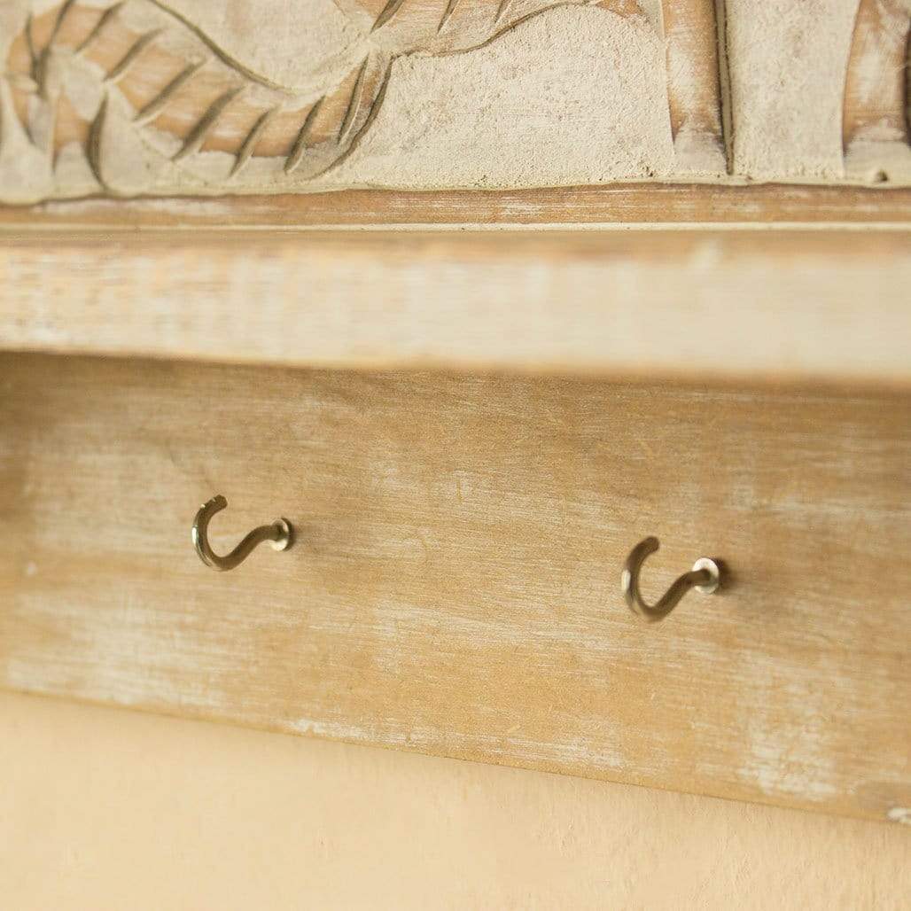 Flowers Wall Shelf & Key Hanging