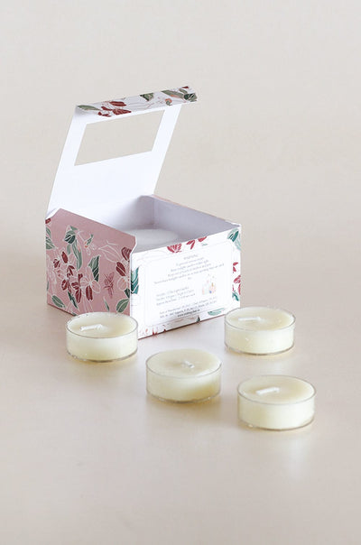 Fragrance Duchess Of Blossom unscented Tea-light Candles - Set Of 12