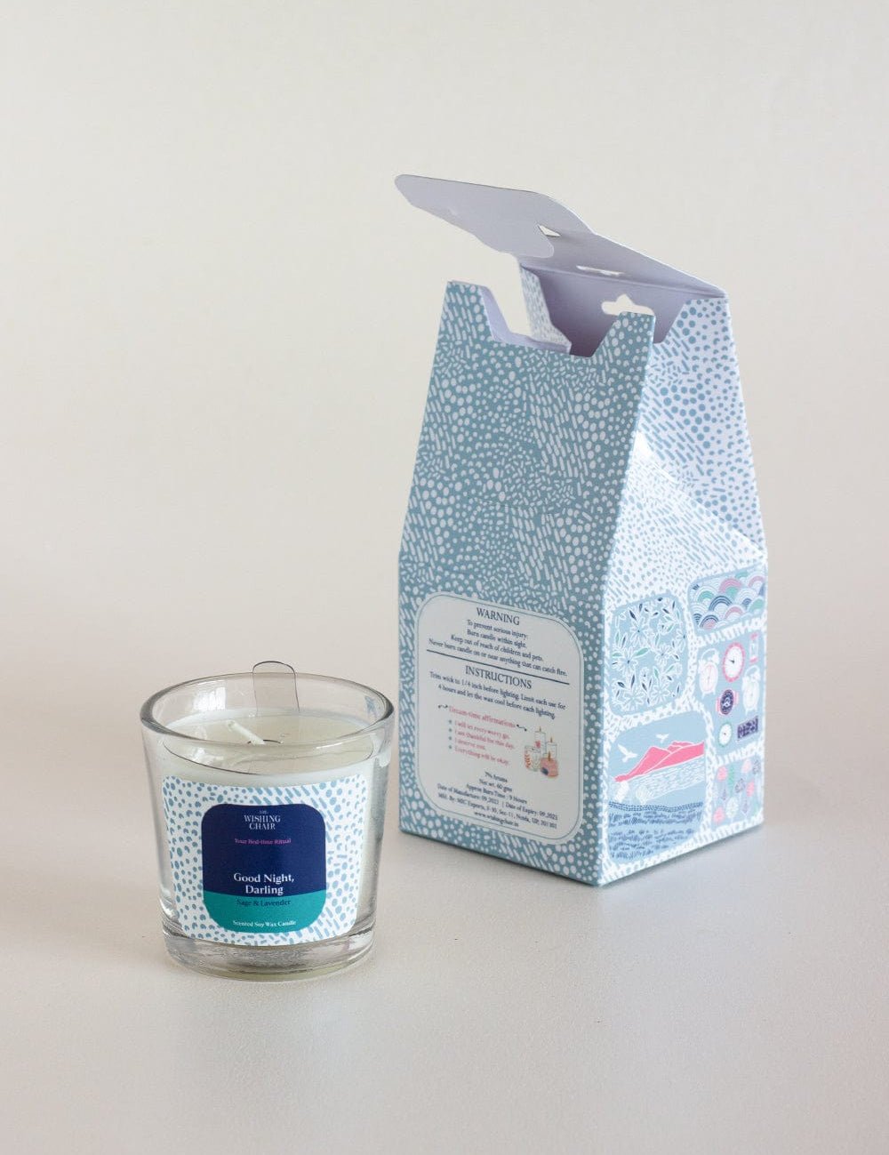 Fragrance Good Night, Darling Soy Wax Scented Candle - 60 grams