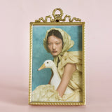 Vintage Ribbon Metal Brass Photo Frame - 4 X 6 inch