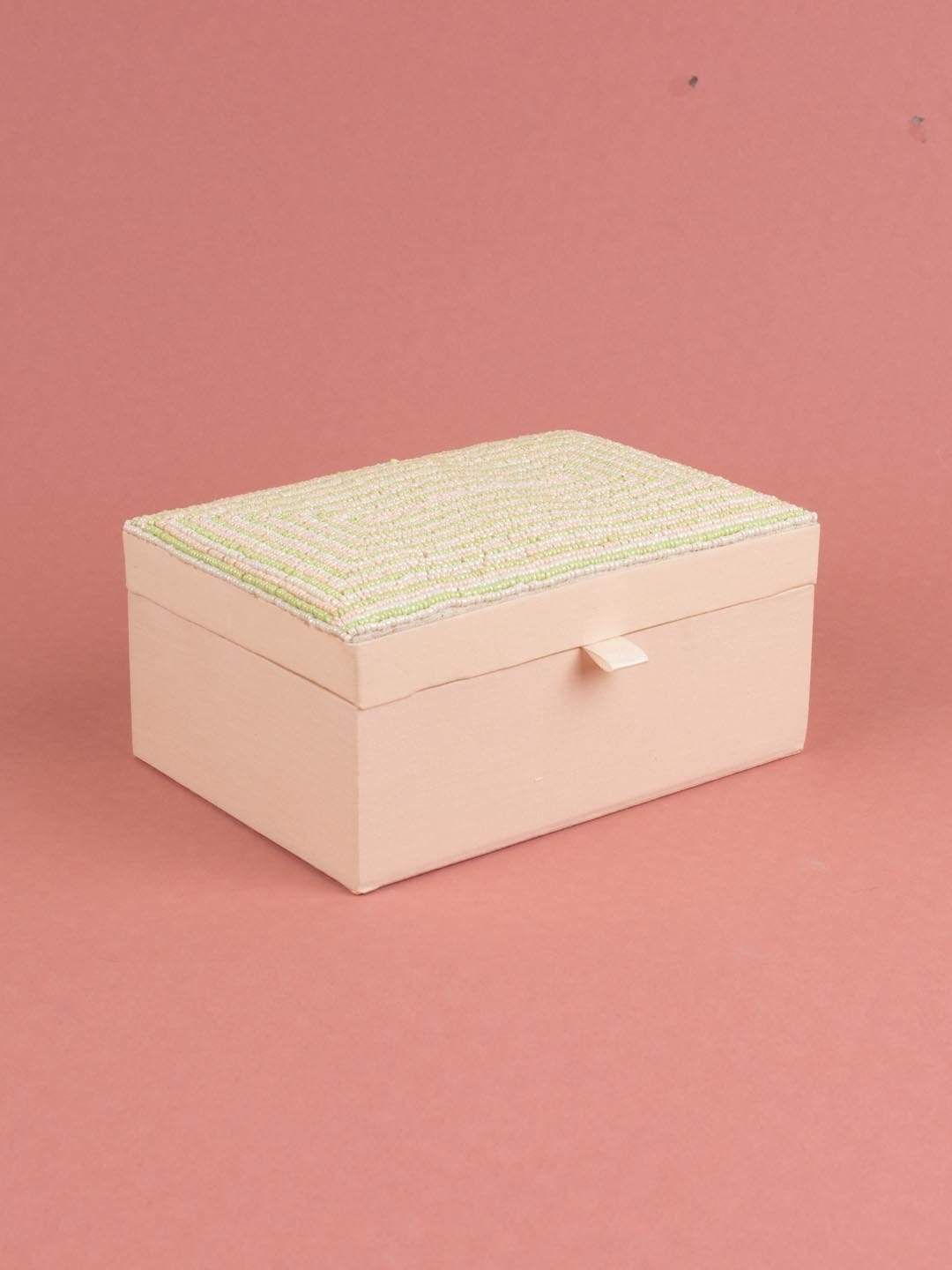 Frosted Green Jewellery Box