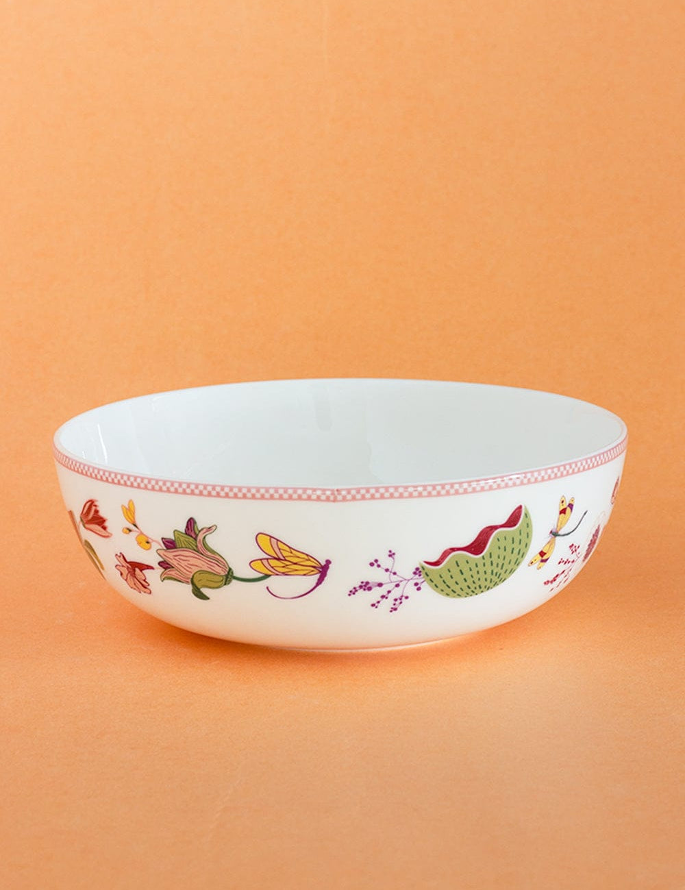Garden of Eden Fine China Ceramic Curry Bowl - Set of 2
