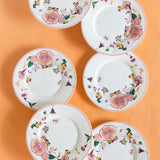 Garden of Eden Fine China Ceramic Side Plates - Set of 6