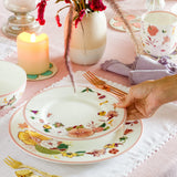 Garden of Eden Fine China Ceramic Side Plates - Set of 6