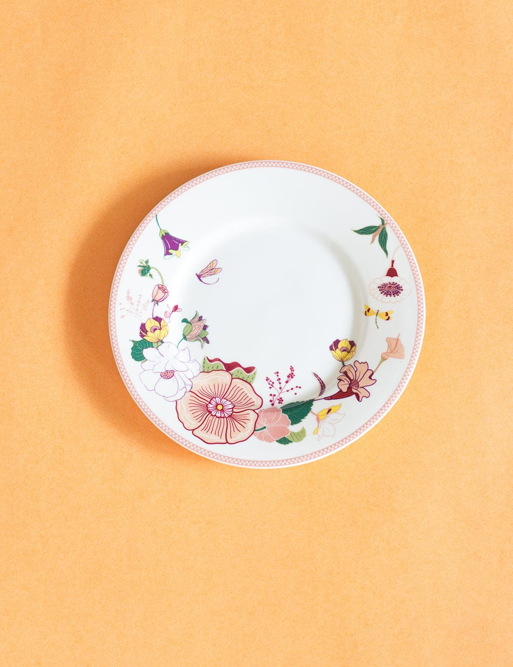 Garden of Eden Fine China Ceramic Side Plates - Set of 6