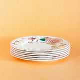 Garden of Eden Fine China Ceramic Side Plates - Set of 6