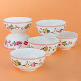 Garden of Eden Fine China Ceramic Small Katori Bowls - Set of 6
