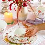 Garden of Eden Fine China Ceramic Small Katori Bowls - Set of 6