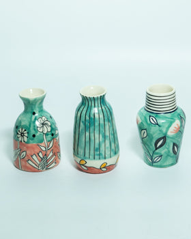 Garden Palette Mini Vases - Set of 3