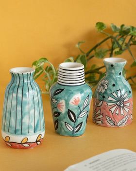 Garden Palette Mini Vases - Set of 3