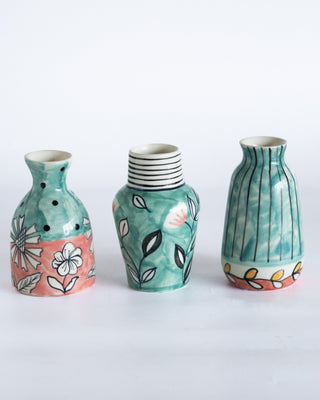 Garden Palette Mini Vases - Set of 3