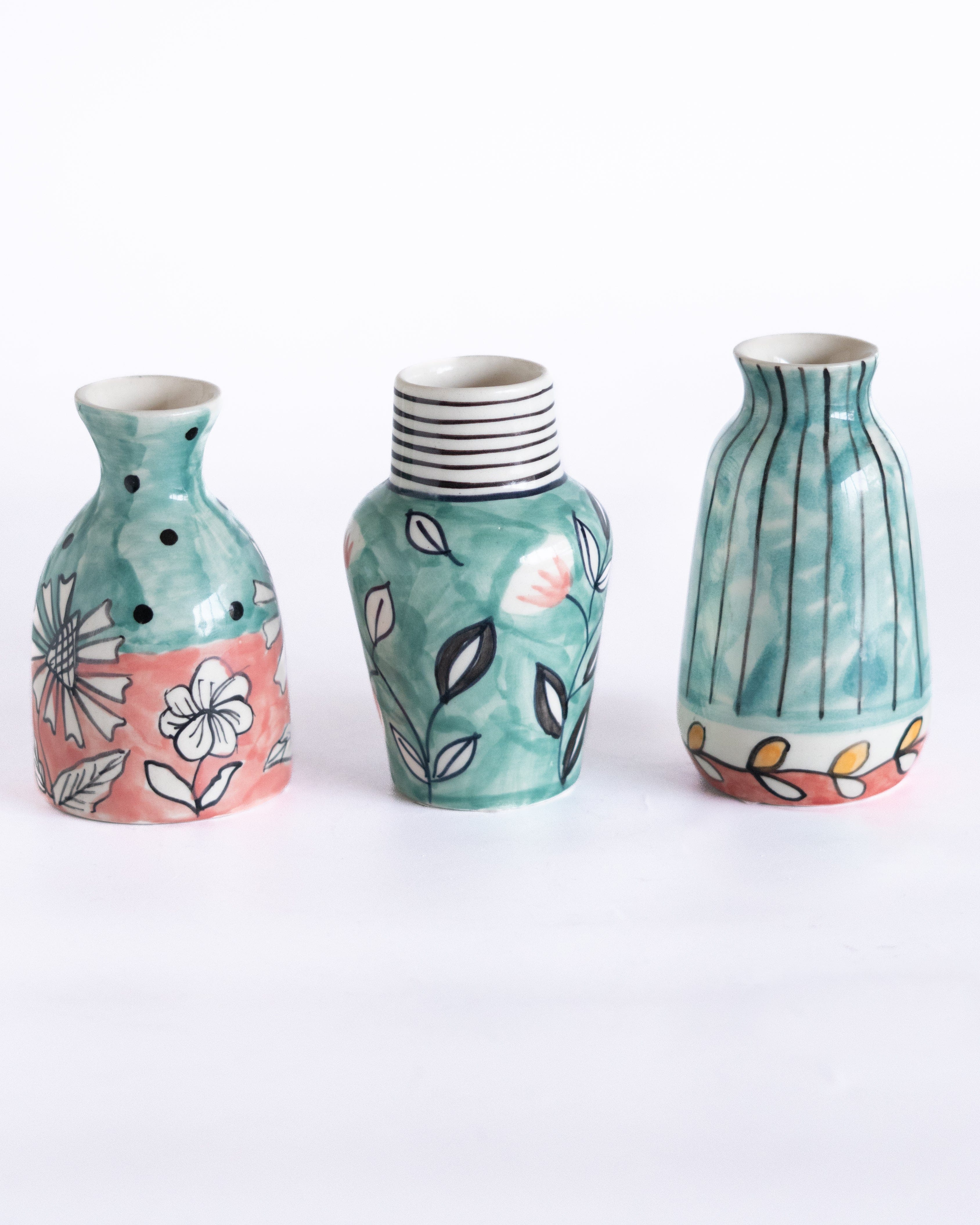 Garden Palette Mini Vases - Set of 3 | The Wishing Chair