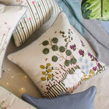 Gardenia Embroidered Cushion Cover