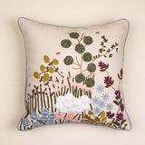 Gardenia Embroidered Cushion Cover
