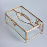 Royal Lattice Brass Tissue Box