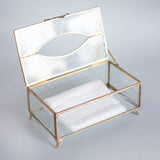 Royal Lattice Brass Tissue Box