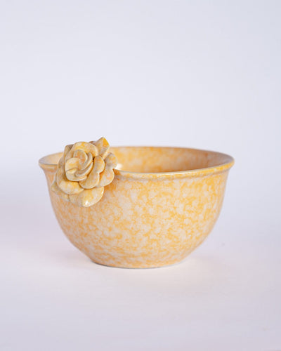 Golden Harvest Handpainted Ceramic Bowl