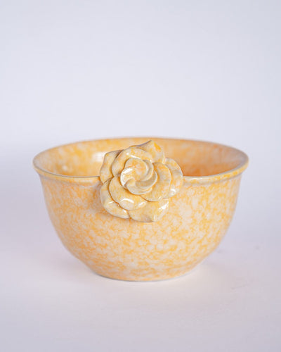 Golden Harvest Handpainted Ceramic Bowl
