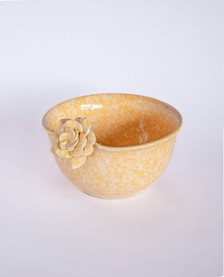 Golden Harvest Handpainted Ceramic Bowl