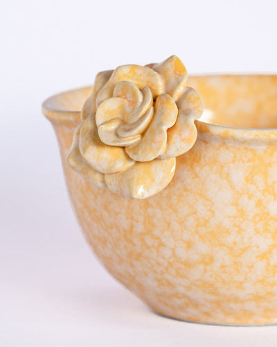 Golden Harvest Handpainted Ceramic Bowl