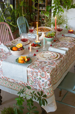 Golden Zinias Table Cloth - 6 seater