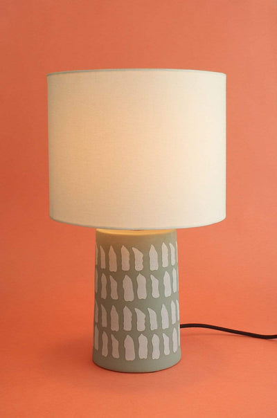 Goya Polka Dot Ceramic Lamp With Lampshade