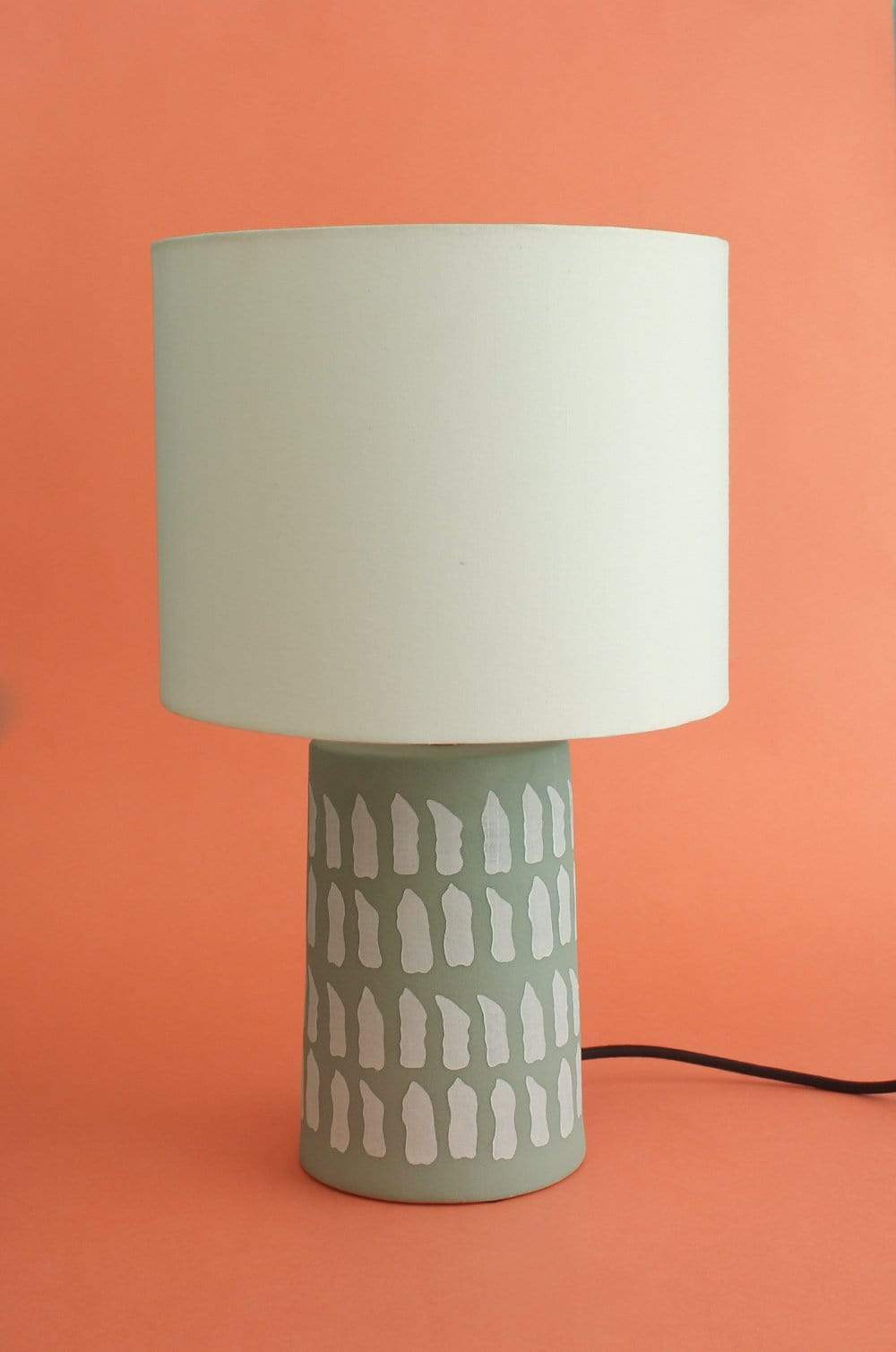 Goya Polka Dot Ceramic Lamp With Lampshade