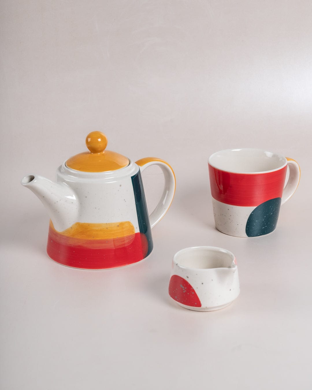 Handpainted Ceramic Tea for One