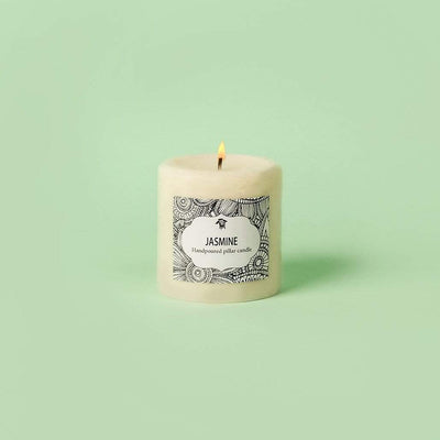 Handpoured Pillar Candle- Jasmine