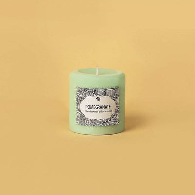 Handpoured Pillar Candle- Pomegranate