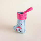 Happy Home Felt Stocking Xmas Ornament