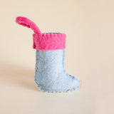 Happy Home Felt Stocking Xmas Ornament