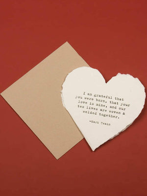 Heart Shaped Card - Mark Twain