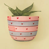 Hearts & Stripes Wall Planter
