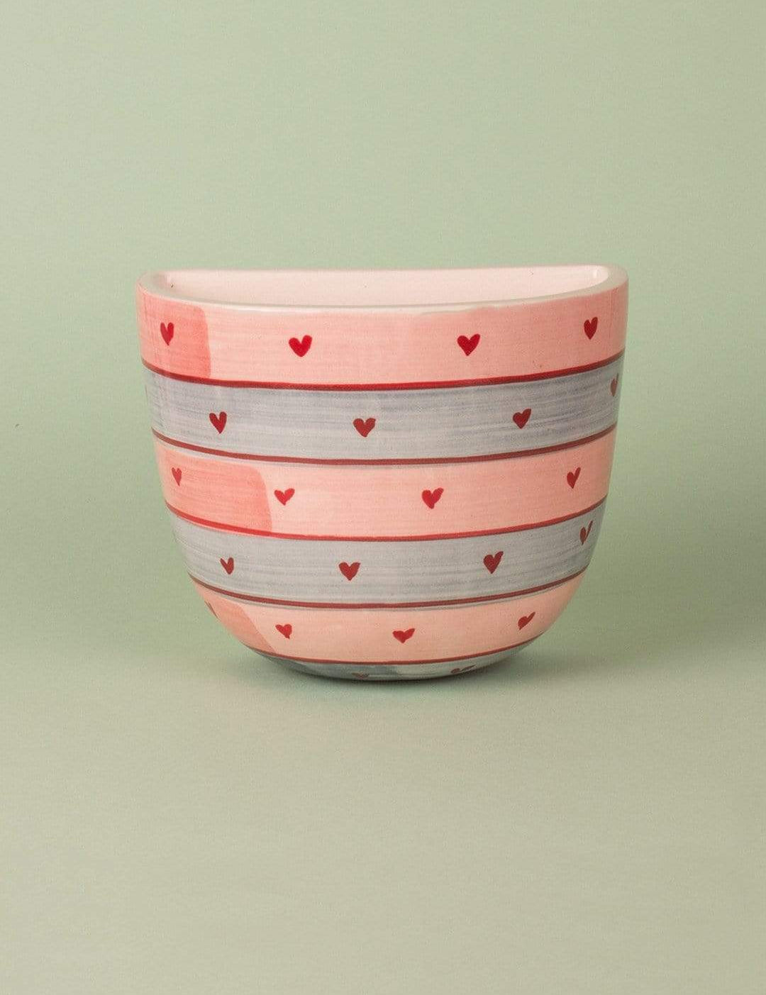 Hearts & Stripes Wall Planter