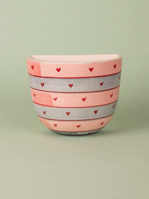 Hearts & Stripes Wall Planter