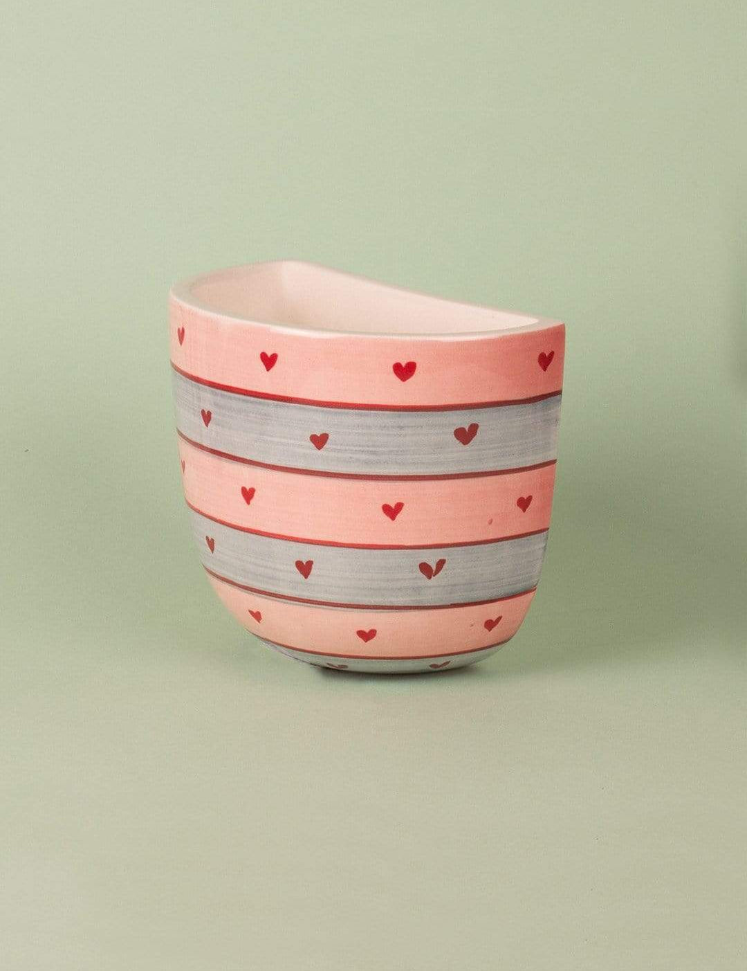 Hearts & Stripes Wall Planter
