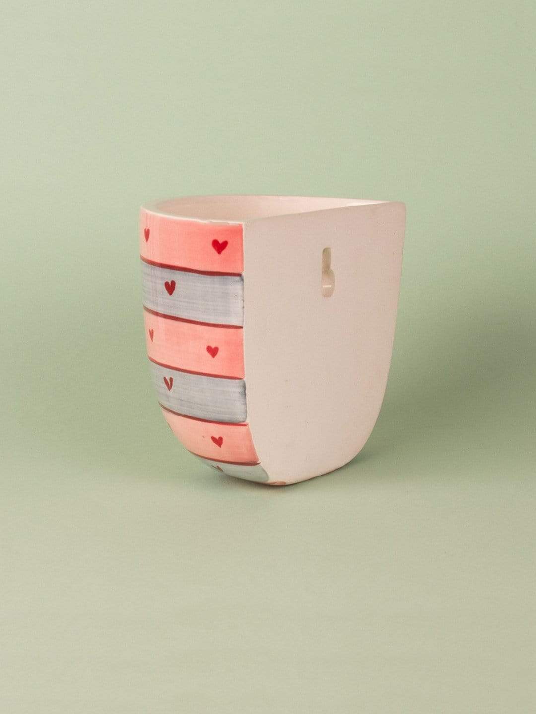 Hearts & Stripes Wall Planter