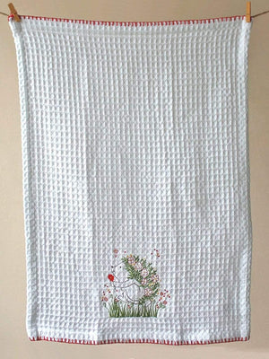 Hedgehog Waffle Hand Towel