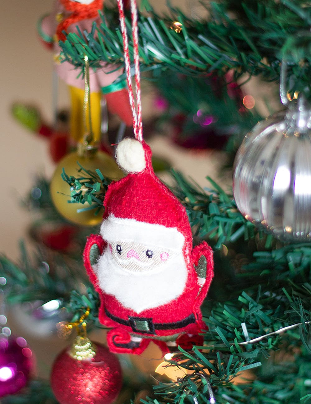 Hey Santa Christmas Ornament