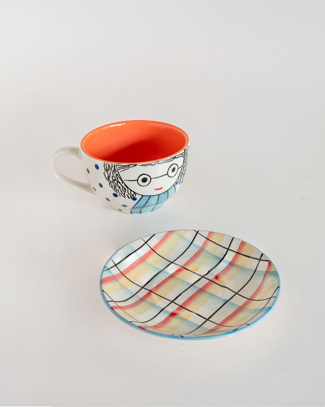 His and Her Morning Teacups and Saucers