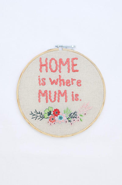 Home Is Where Mum Is Wall Hoops