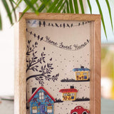 House & Cars Shadow Box