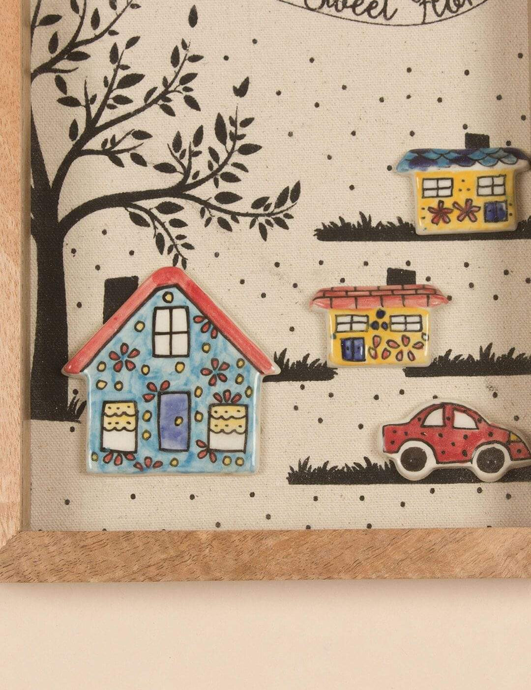House & Cars Shadow Box