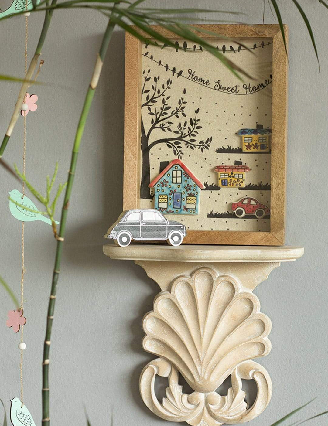 House & Cars Shadow Box