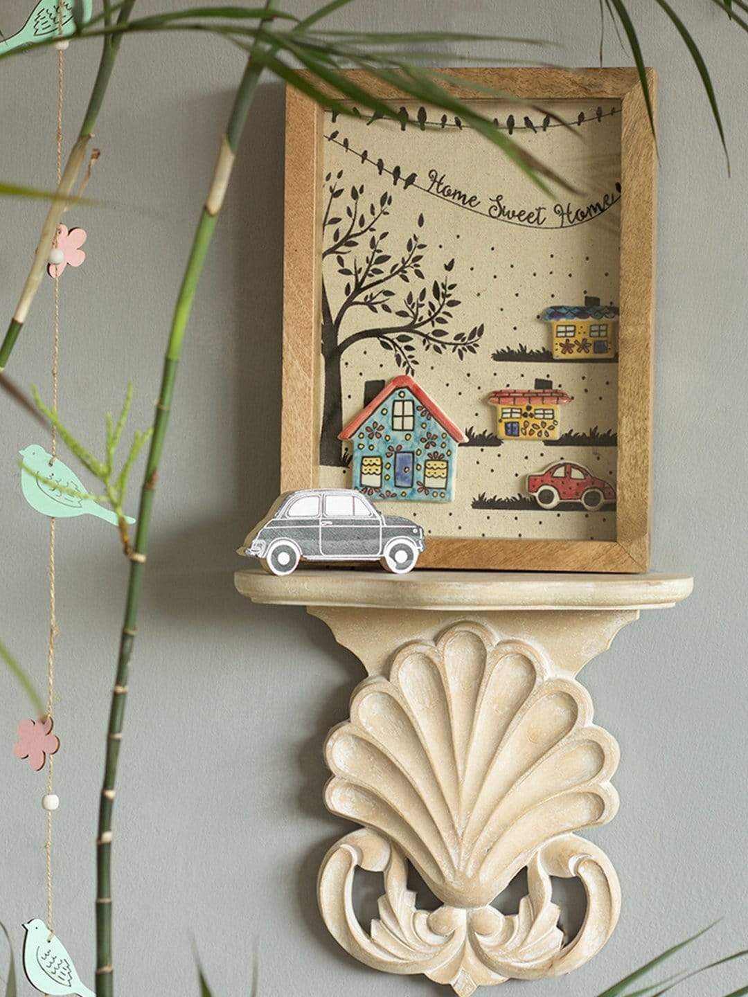 House & Cars Shadow Box