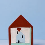 Hygge Hut Handpainted Wooden Bud Vase